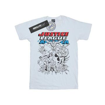 Justice League Mono Action Pose TShirt