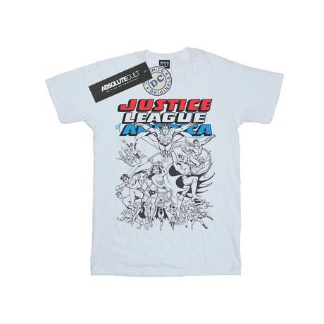 DC COMICS  Justice League Mono Action Pose TShirt 