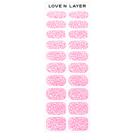 Lovenlayer  adesivi per unghie Autocollants pour ongles Leo Poppy Pink 