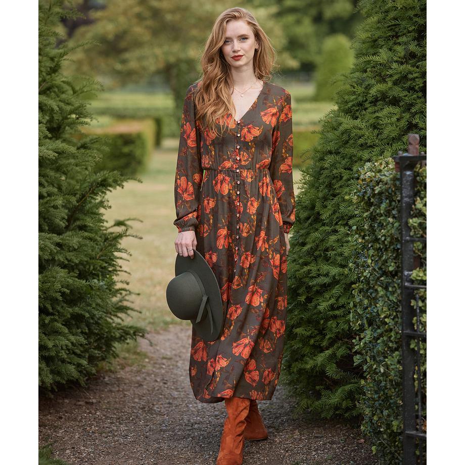 Joe Browns Eden durchgeknöpftes Maxikleid  