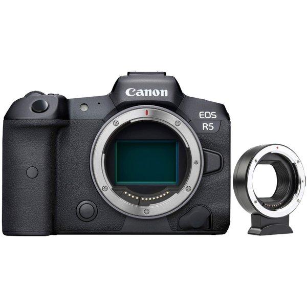 Canon  Canon EOS R5 Boîtier Nu (kit Box) (avec adaptateur) 