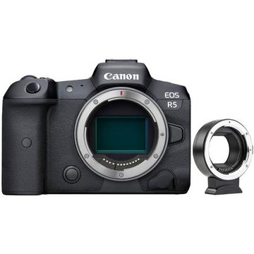 Canon EOS R5 Boîtier Nu (kit Box) (avec adaptateur)
