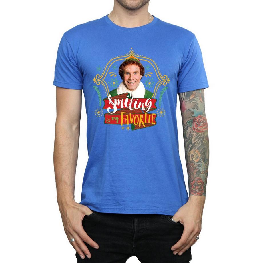 Elf Smiling Is My Favorite T-Shirt  