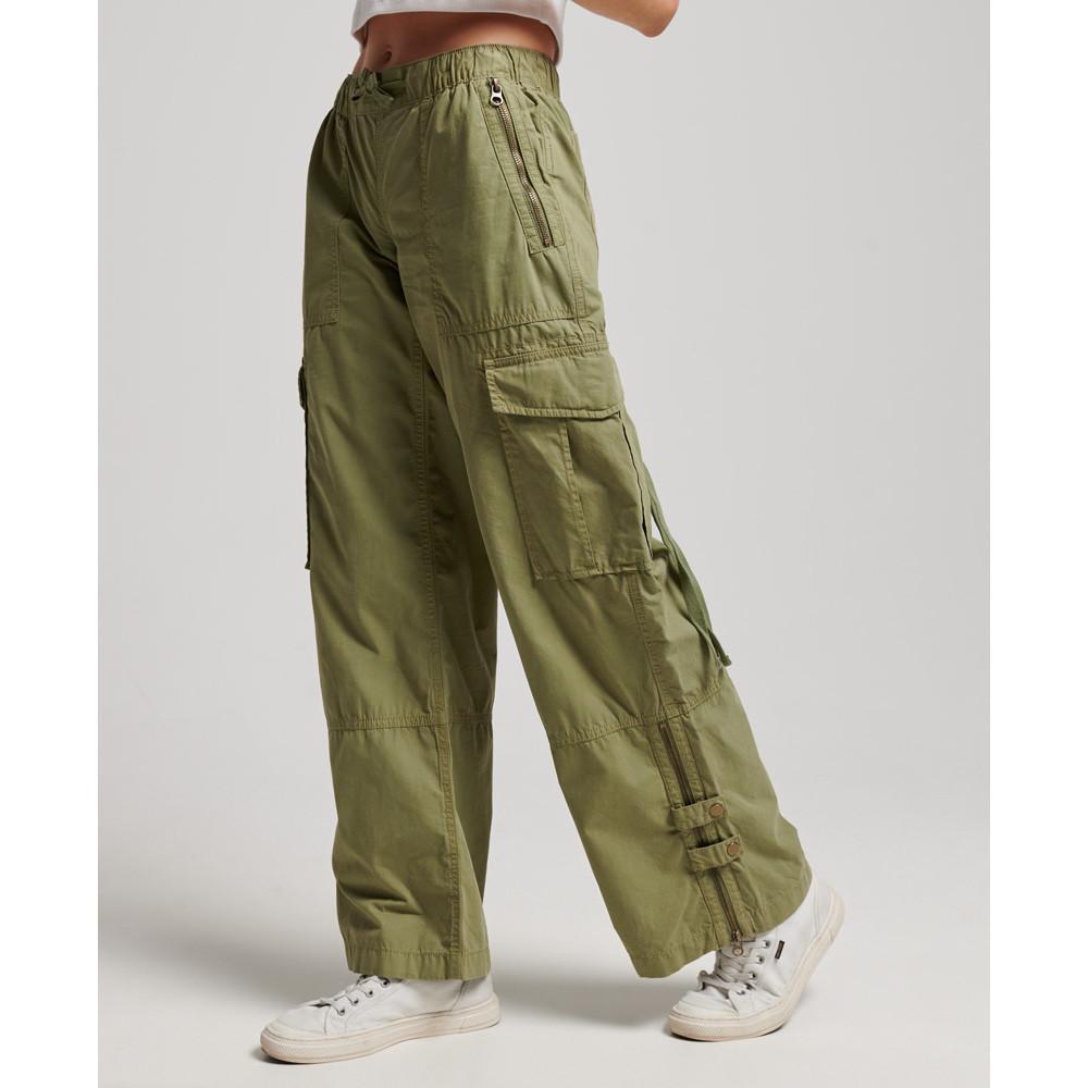 Superdry  pantaloni cargo large taille basse femme 