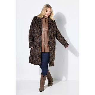 Studio Untold Webpelz Zebra Muster Mantel Revers  