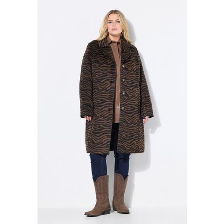 Studio Untold Webpelz Zebra Muster Mantel Revers  