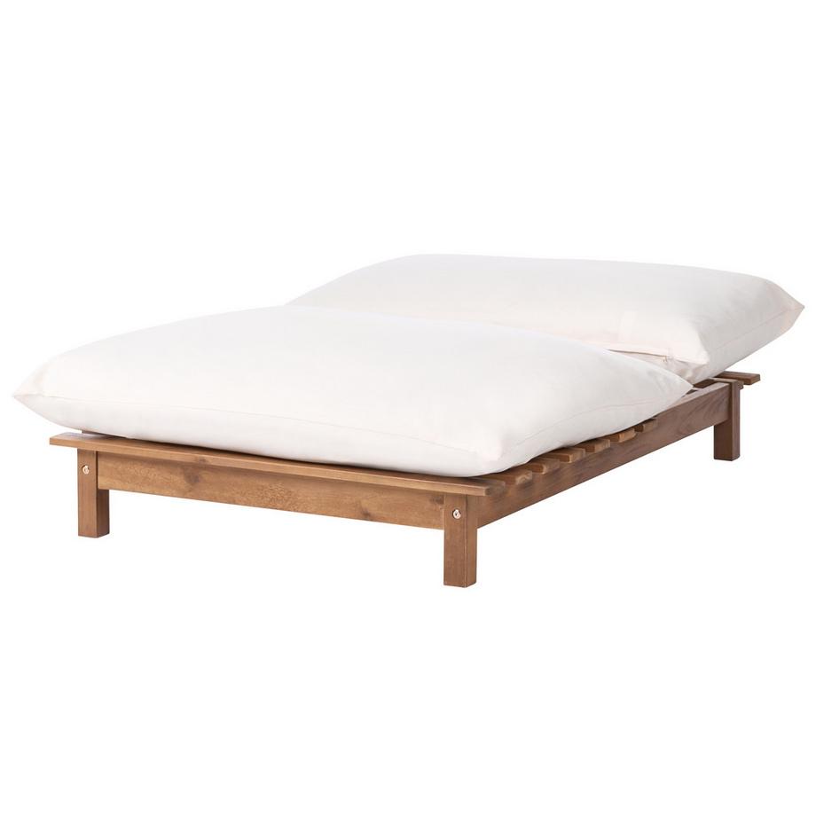 Beliani Transat avec coussin en Acacia  SUNO  