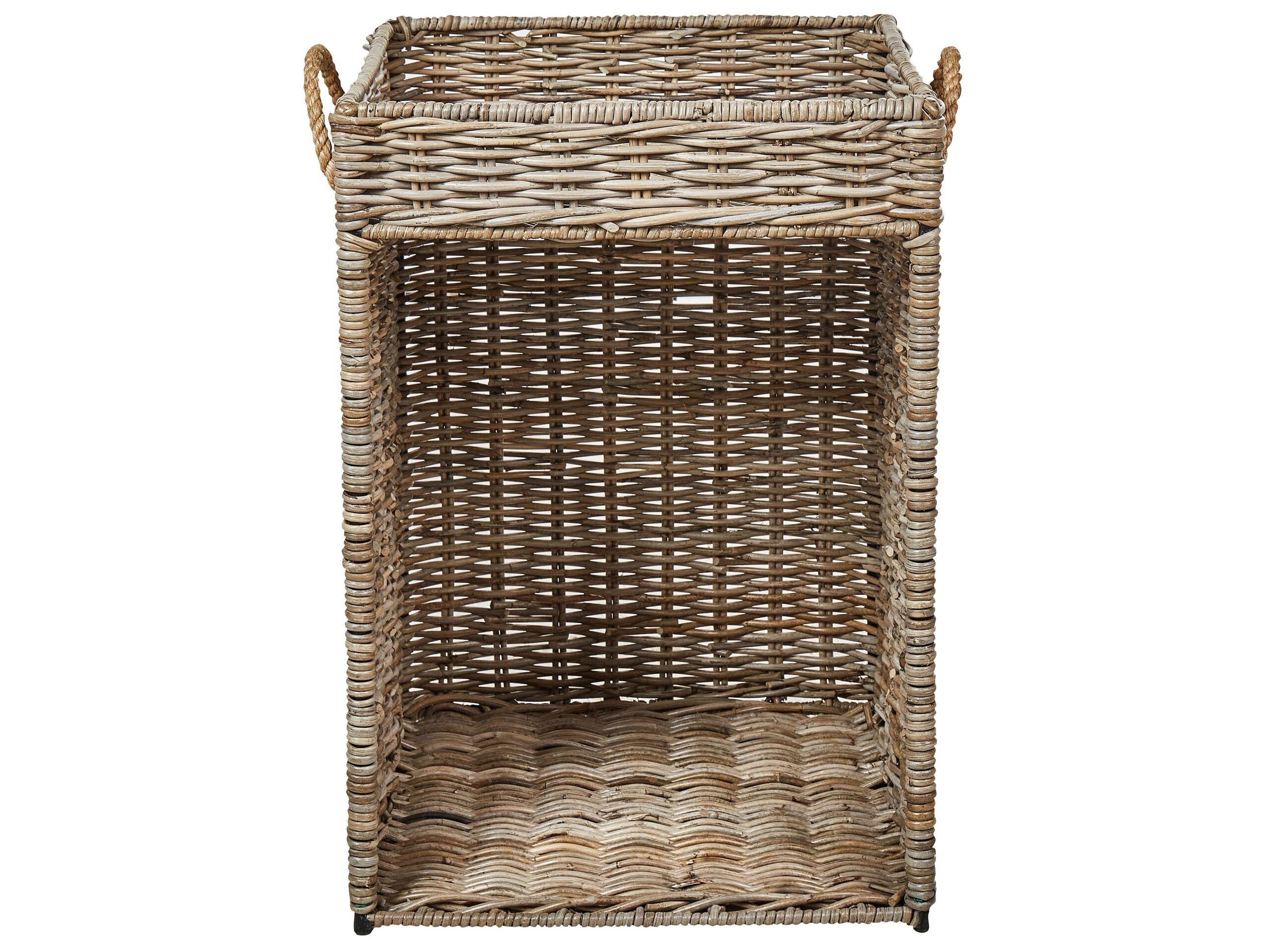 Beliani Beistelltisch aus Rattan Boho GADARA  