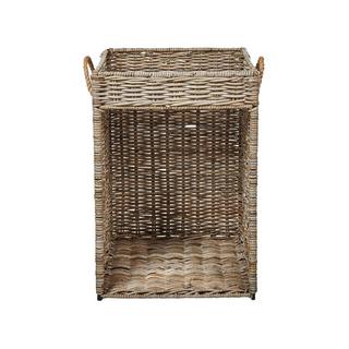 Beliani Beistelltisch aus Rattan Boho GADARA  