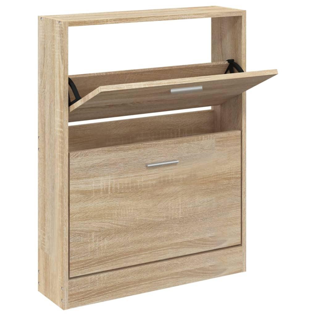 VidaXL Armoire à chaussures bois d'ingénierie  