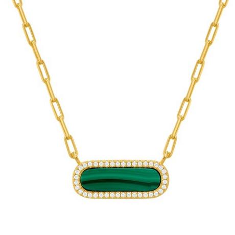 Charles Garnier  Collana in argento dorato 