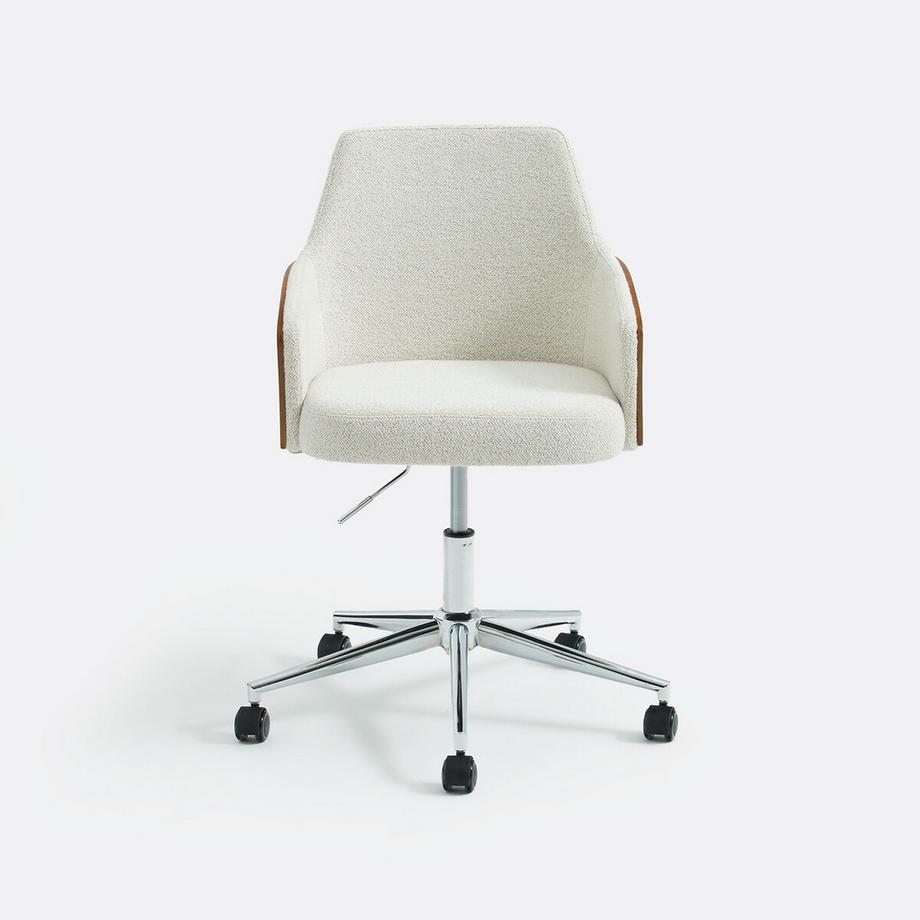 La Redoute Intérieurs Drehbarer Bürostuhl aus Bouclé-Stoff  