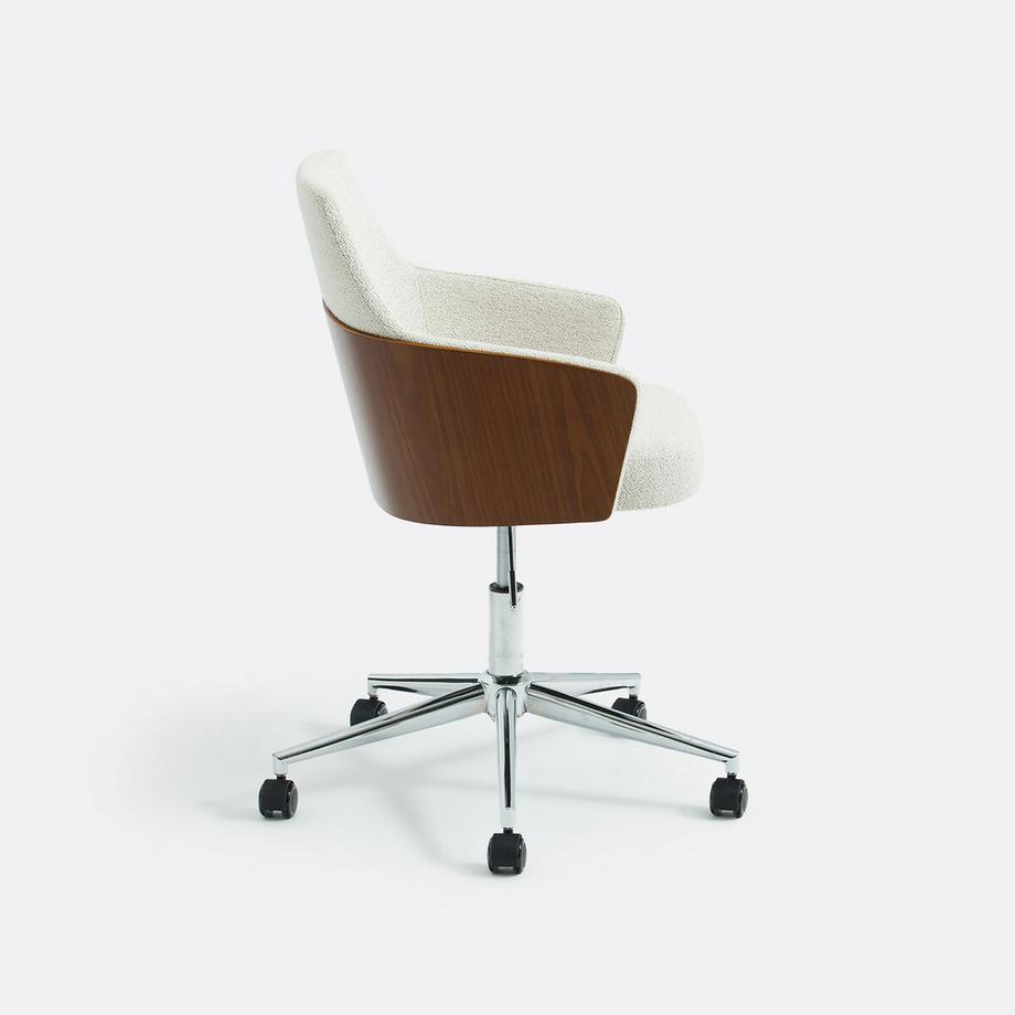 La Redoute Intérieurs Drehbarer Bürostuhl aus Bouclé-Stoff  