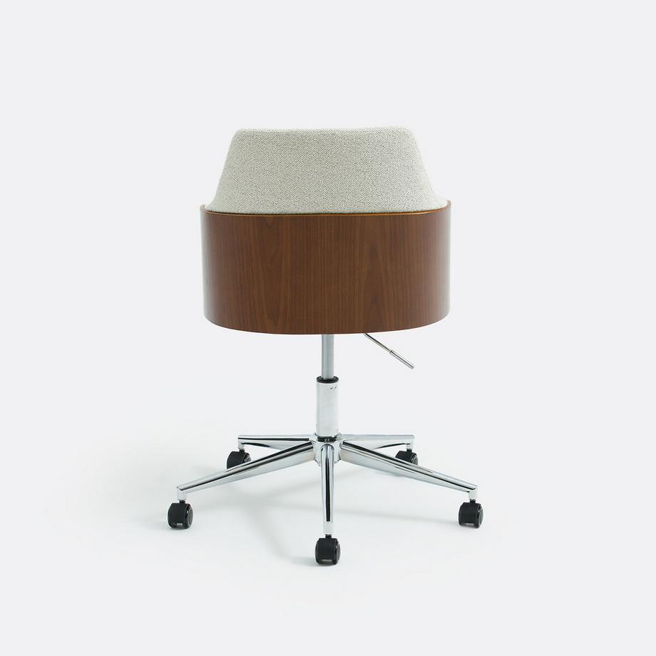 La Redoute Intérieurs Drehbarer Bürostuhl aus Bouclé-Stoff  