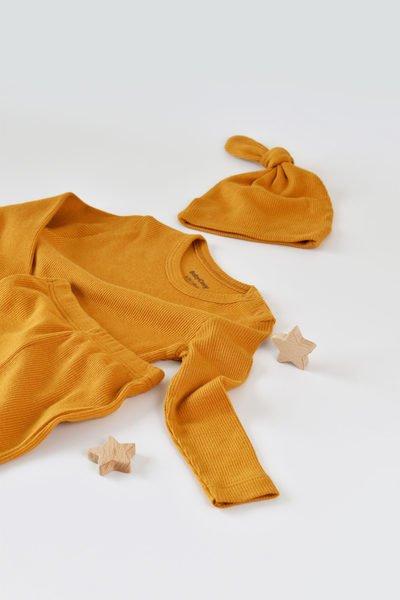 BabyCosy Organic  Set, Hose, T-shirt langarm, Mütze 