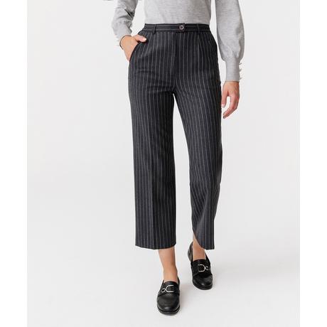 Damart  Pantalon 2 statures flanelle unie et rayée. 