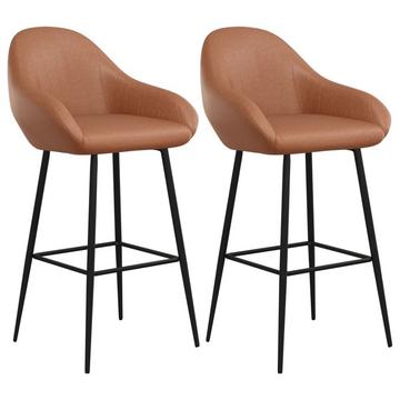 Tabouret de bar cuir artificiel