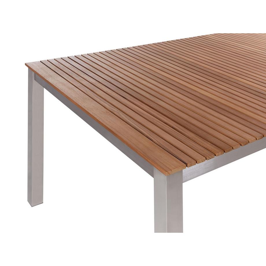 Beliani Tavolo da pranzo da giardino en Legno di teak certificato FSC® Classico VIAREGGIO  