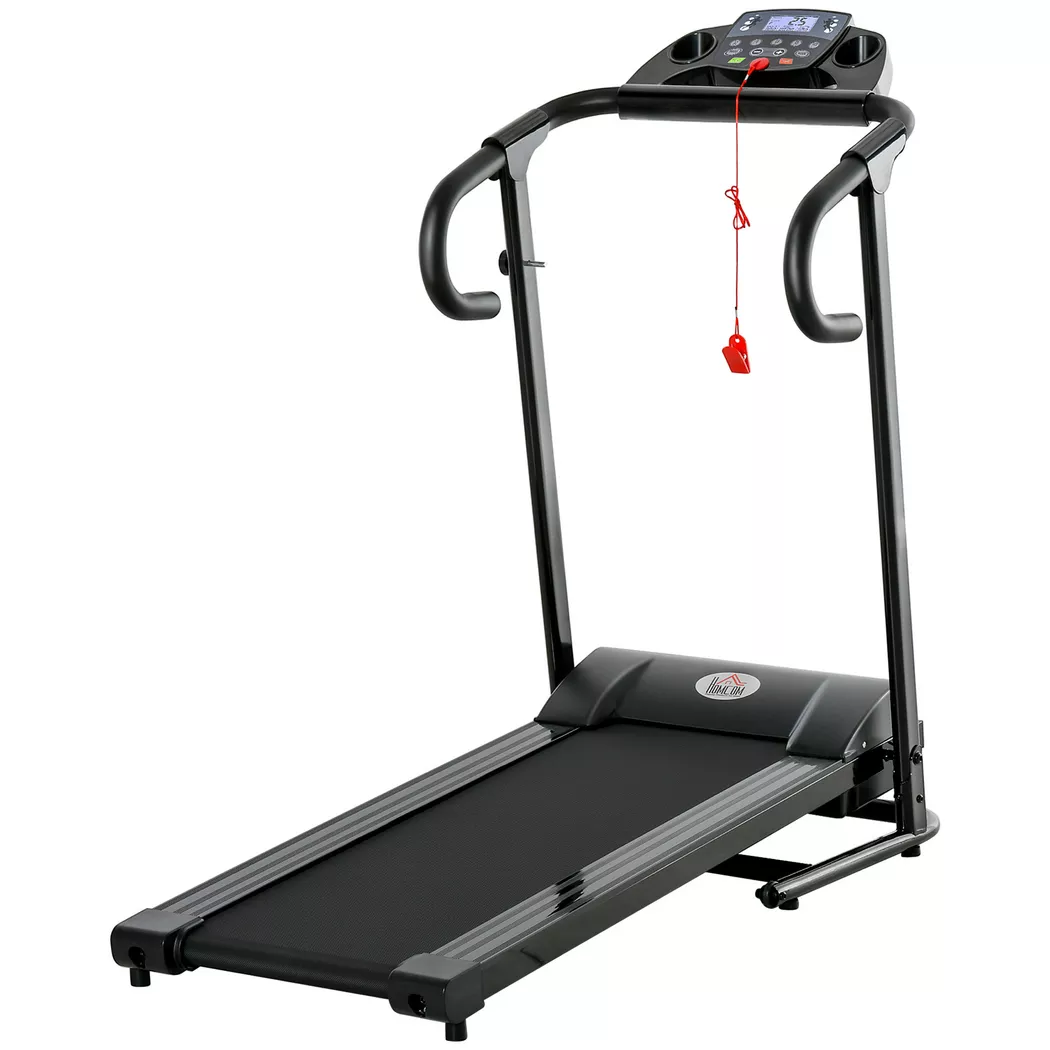 HOMCOM - Motorized Laufband, One Size, Schwarz