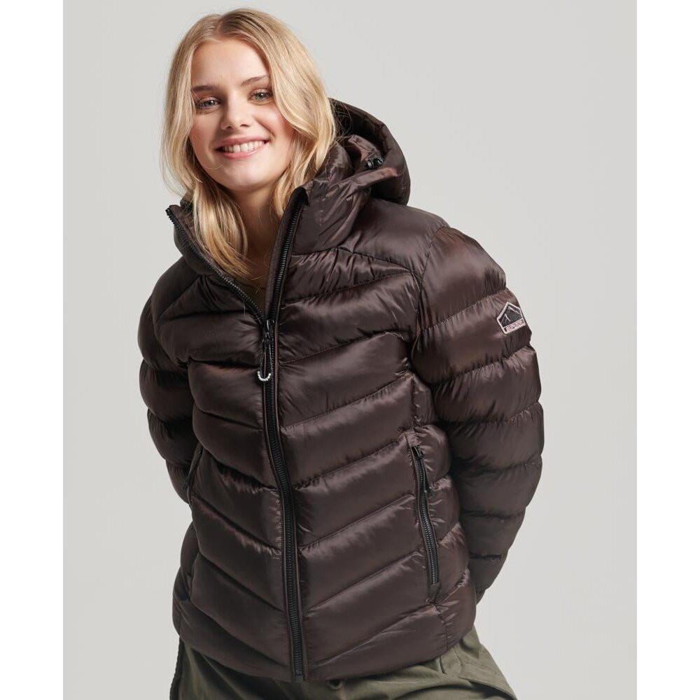 Superdry  daunenjacke mit kapuze, damen fuji 