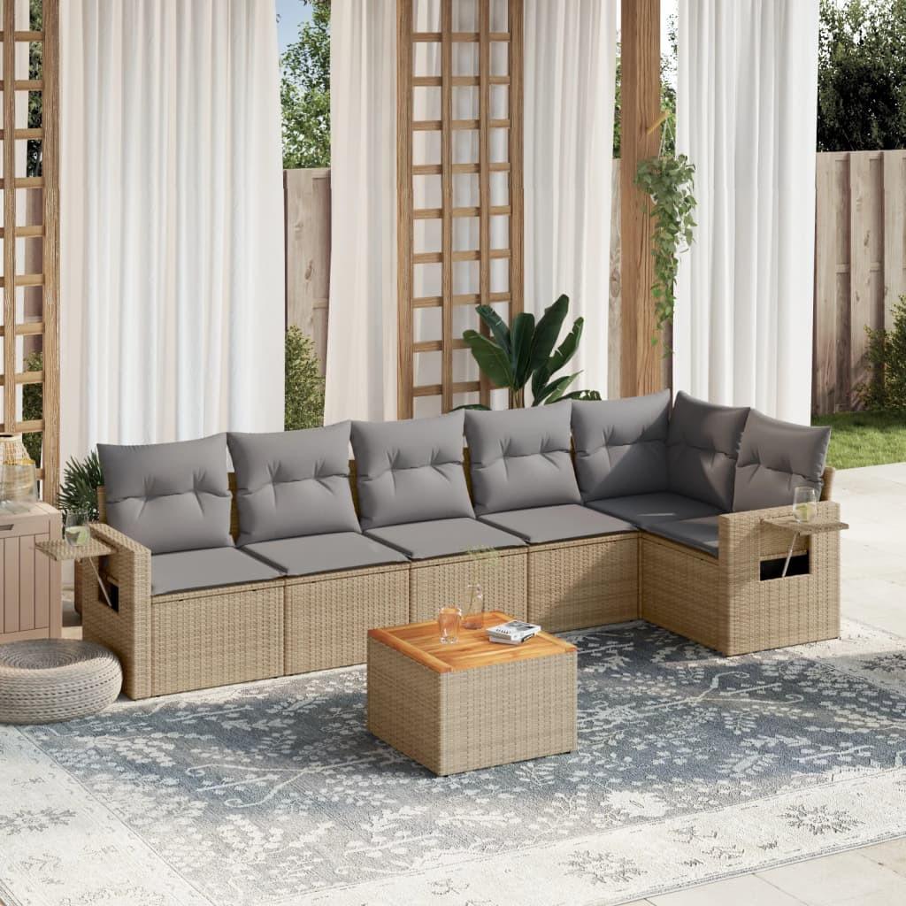 VidaXL set divano da giardino Polirattan  