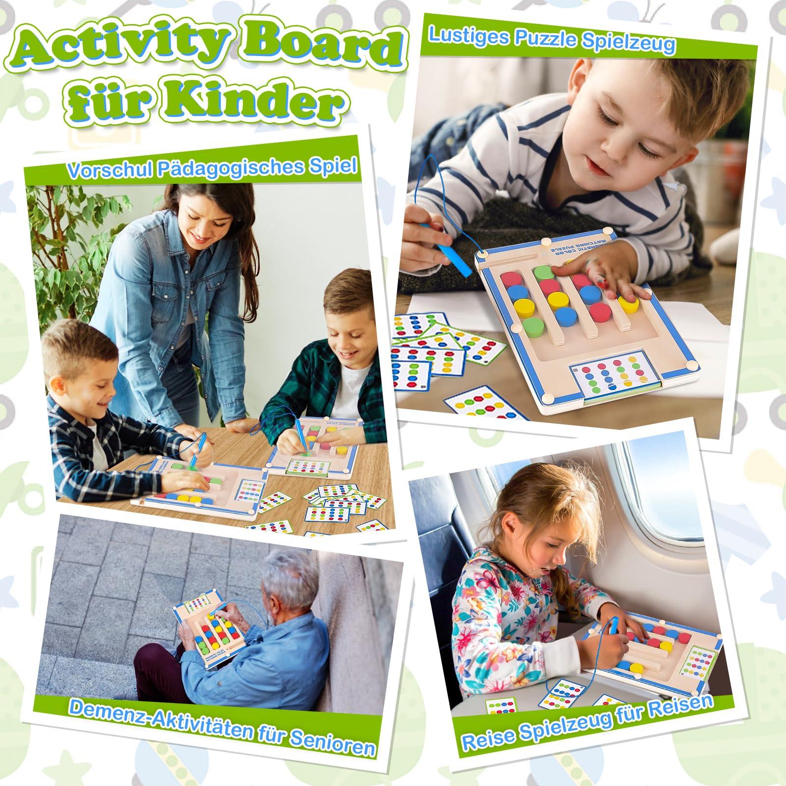 Activity-board  Motorikspielzeug Aktivitätsbrett für Kinderspielzeug Lernspiele Labyrinth 