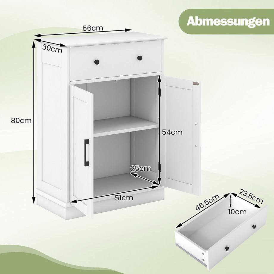 Northix Meuble de salle de bain avec tiroir  