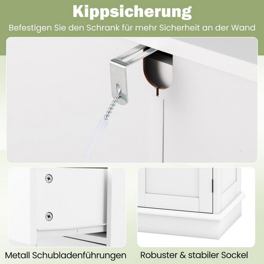 Northix Meuble de salle de bain avec tiroir  