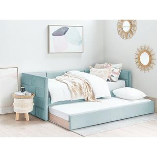 Beliani Letto con rete a doghe en Velluto Glamour CHAVONNE  