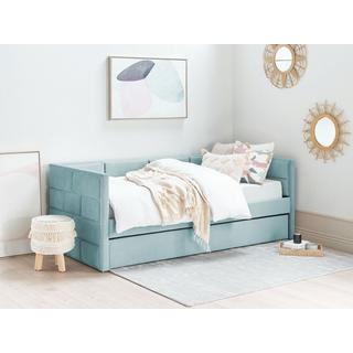 Beliani Letto con rete a doghe en Velluto Glamour CHAVONNE  