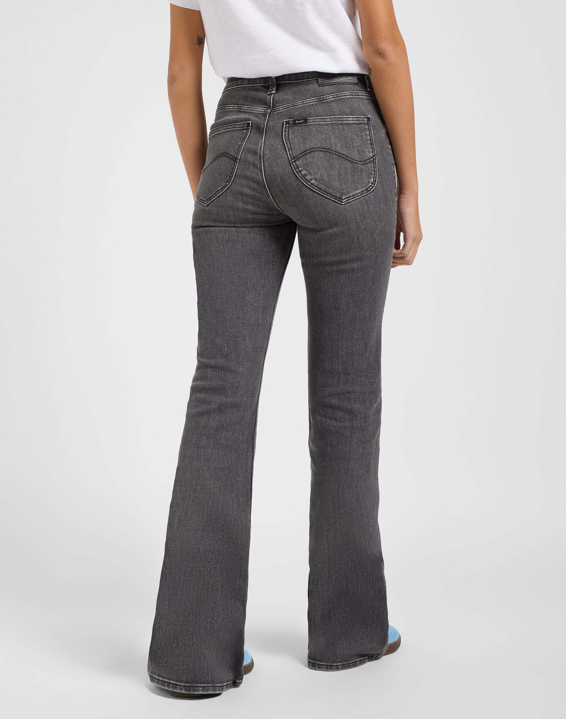 Lee Breese Faded Paint Flare Jeans  