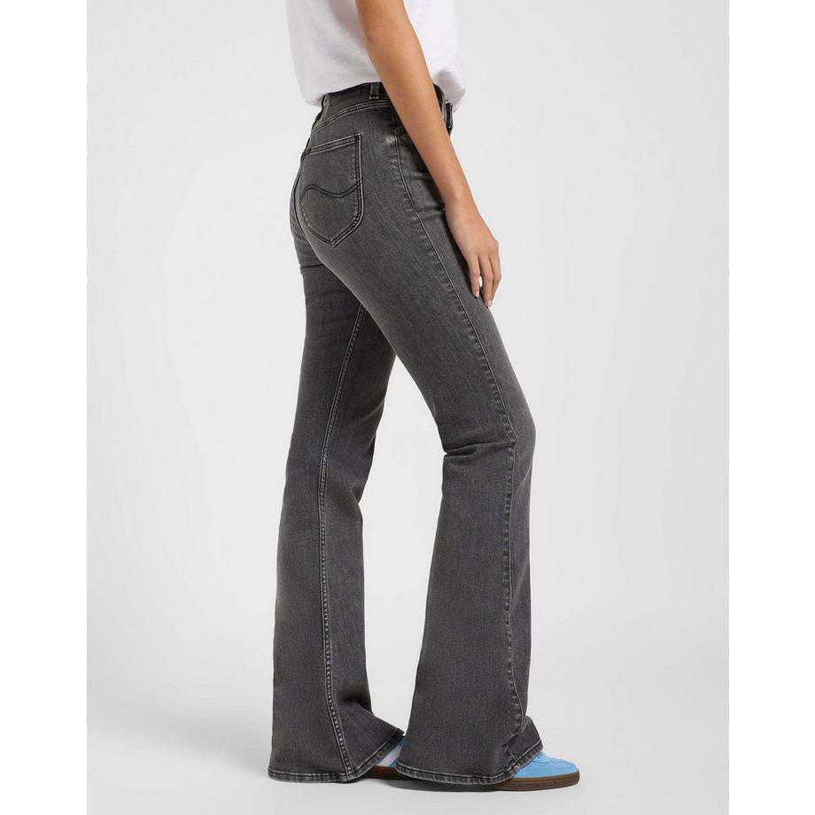 Lee Breese Faded Paint Flare Jeans  