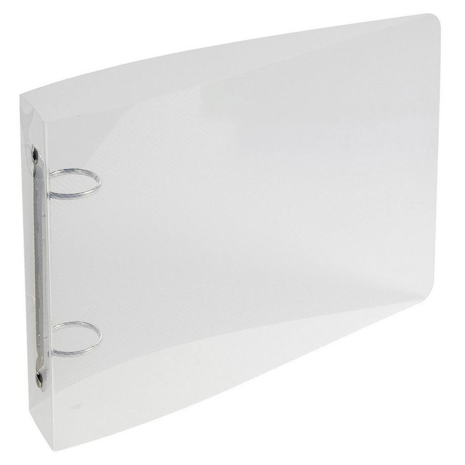 Exacompta Classeur pour fiches bristol 100x150 2 anneaux 25mm polypropylène Crystal colours - x 10  
