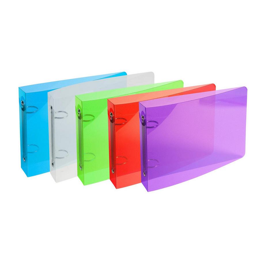 Exacompta Ringbuch aus PP 700µ, 2 Ringe 25mm, Rücken 35mm, 14x18cm - x 10  