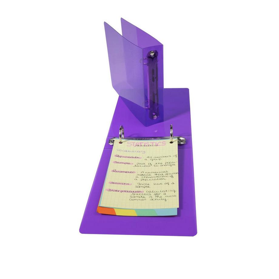 Exacompta Ringbuch aus PP 700µ, 2 Ringe 25mm, Rücken 35mm, 14x18cm - x 10  