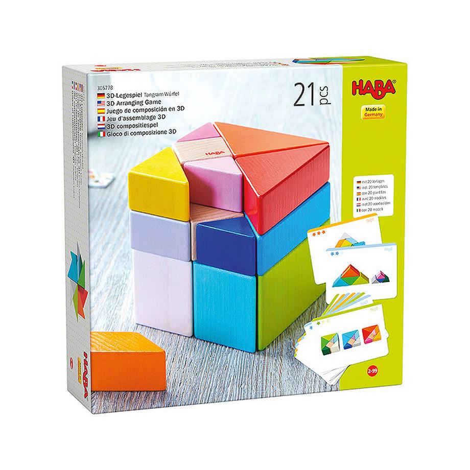 HABA  3D-Aufbauspiel Tangram-Würfel 