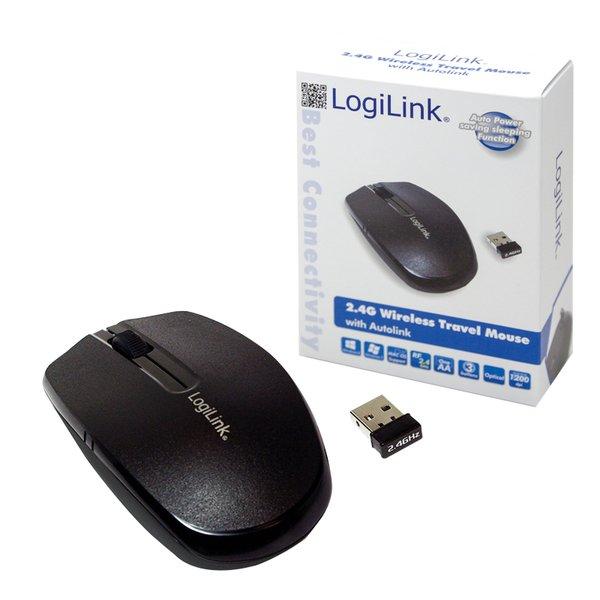 LogiLink  ID0114 Maus Beidhändig RF Wireless Optisch 1200 DPI 