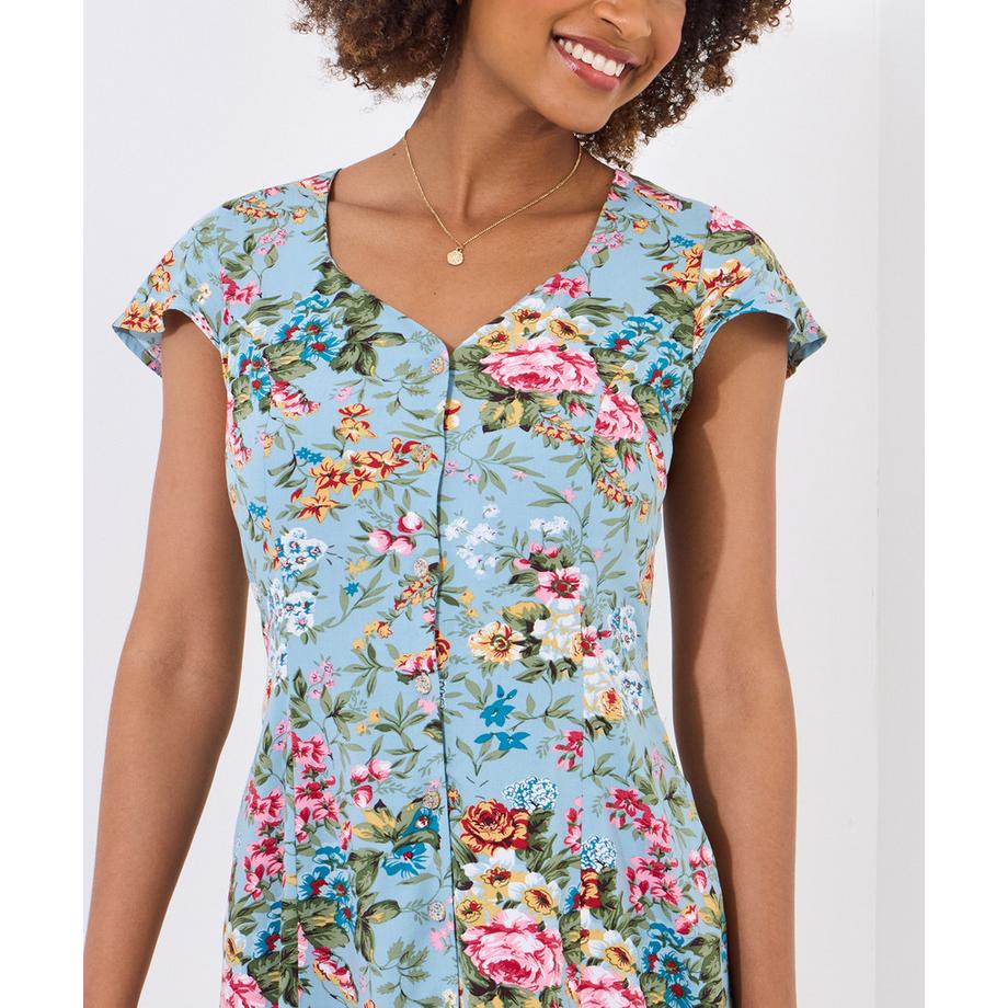 Joe Browns Abito al Ginocchio Floreale Scollo a V  