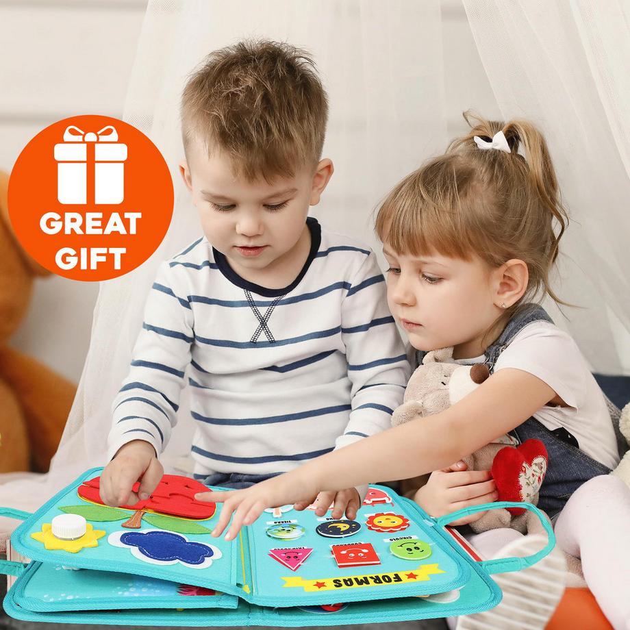 Activity-board  Tätigkeitsbrett aus Holz für Kleinkinder 