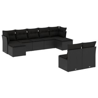 VidaXL set divano da giardino Polirattan  