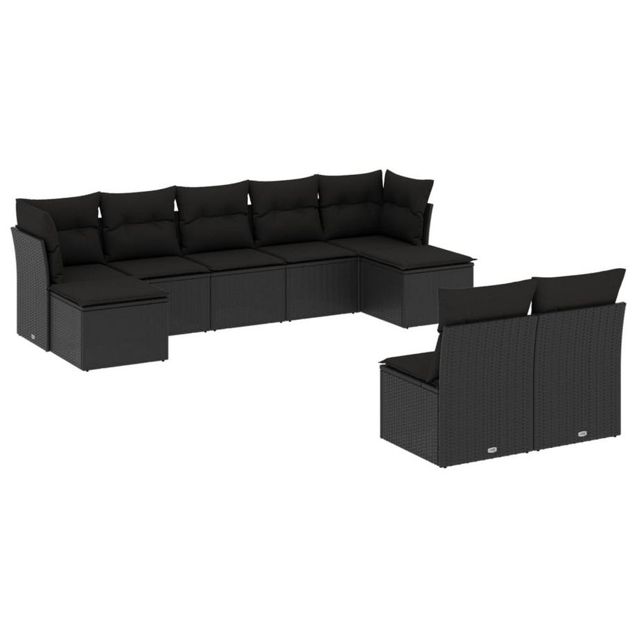 set divano da giardino Polirattan