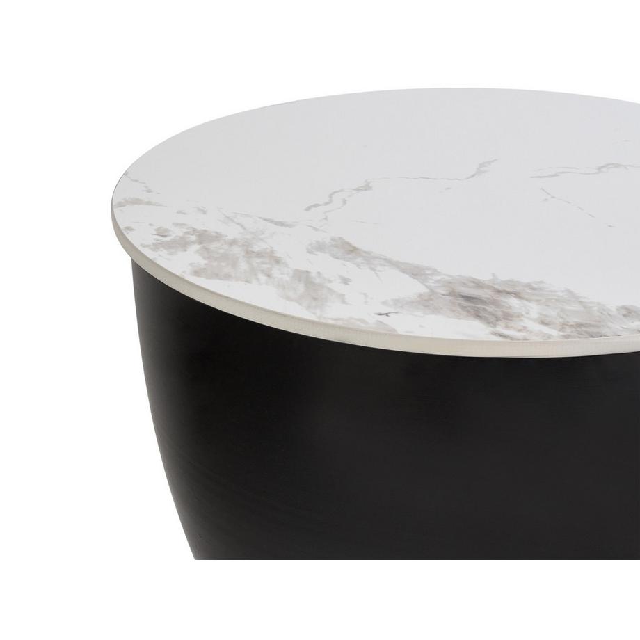 Beliani Table d'appoint en Pierre frittée Moderne NADINE  