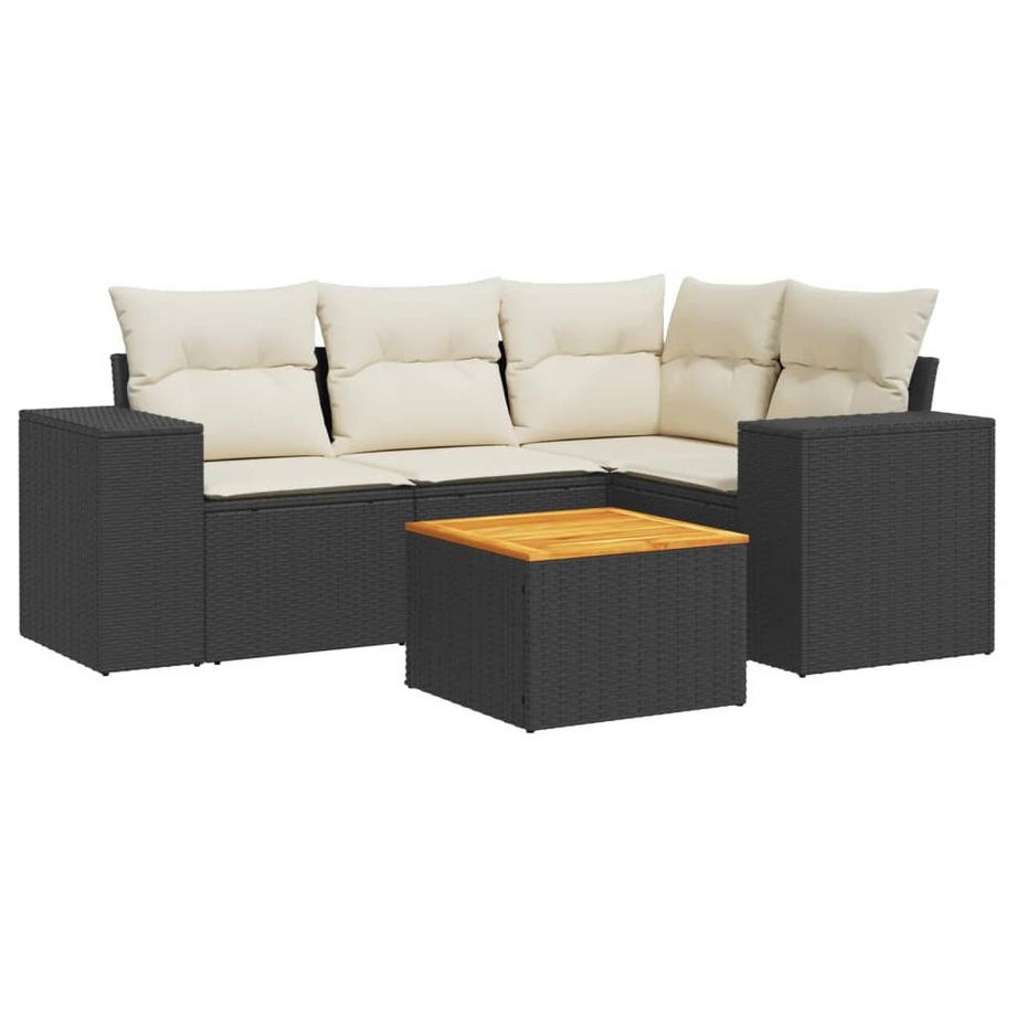 set divano da giardino Polirattan