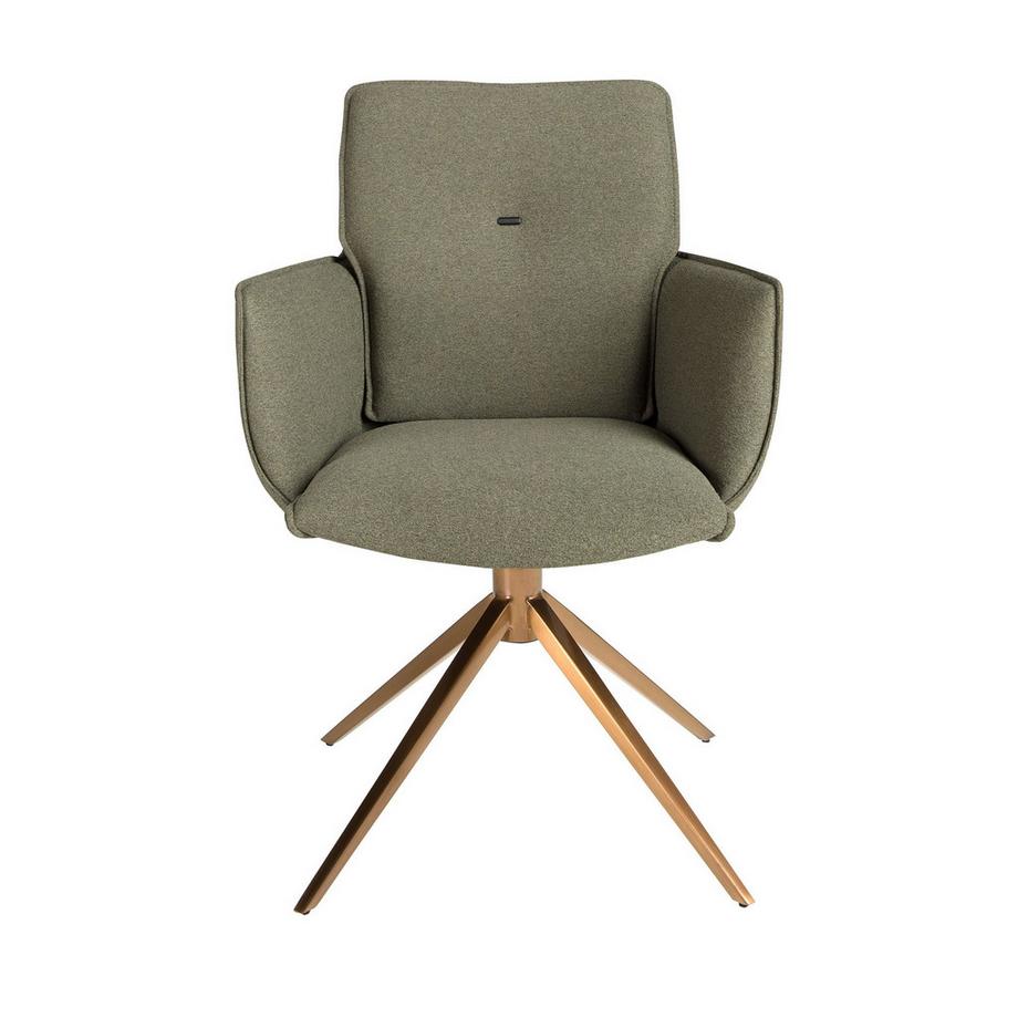 ANGEL CERDA Chaise pivotante en tissu  