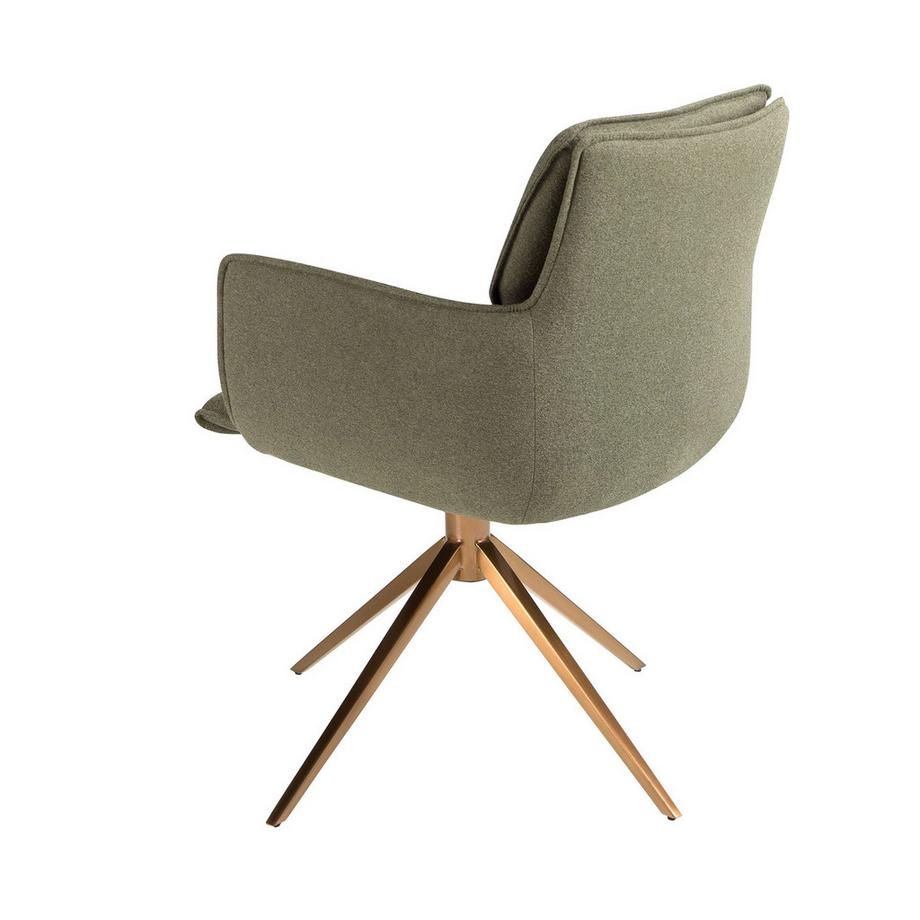 ANGEL CERDA Chaise pivotante en tissu  