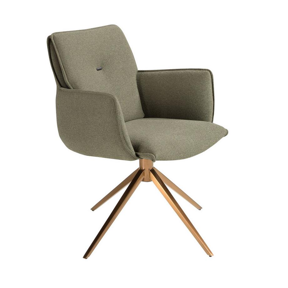 Chaise pivotante en tissu