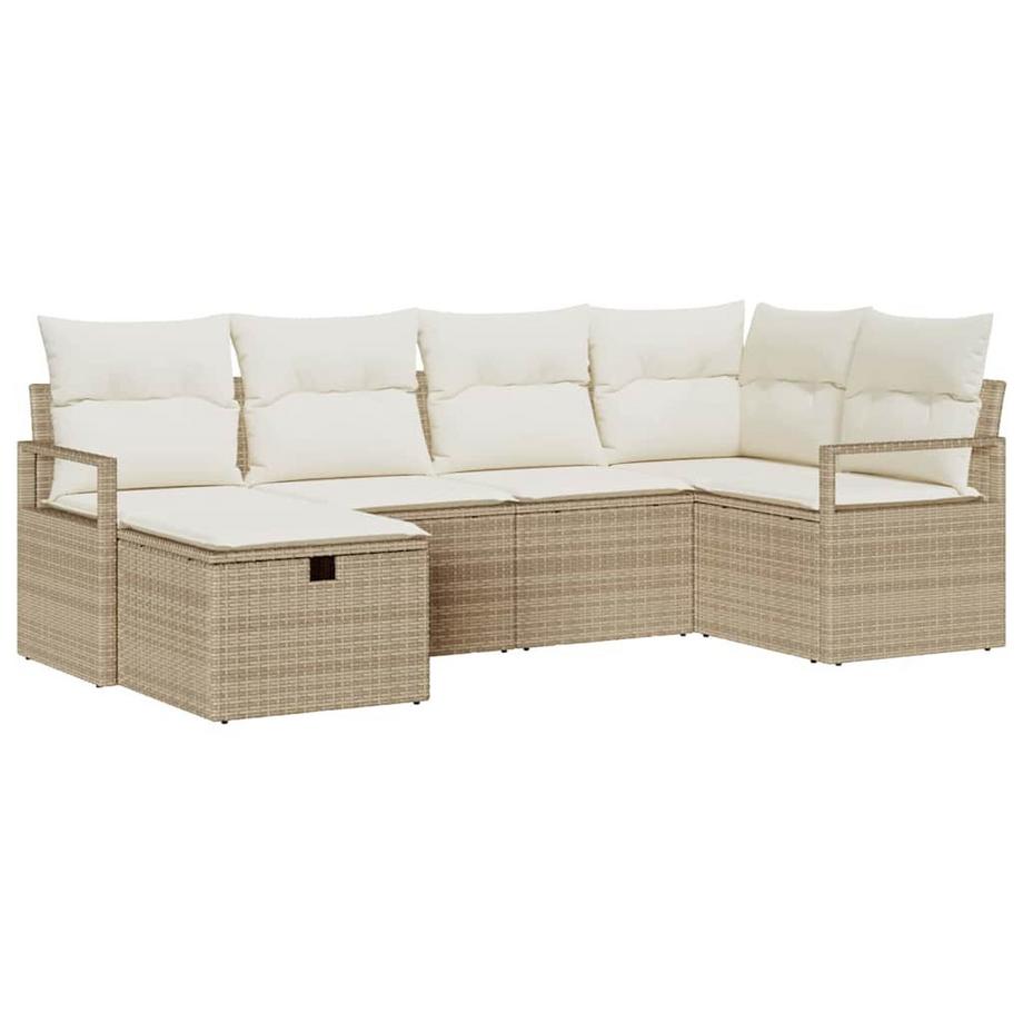 Ensemble de canapé de jardin poly rattan