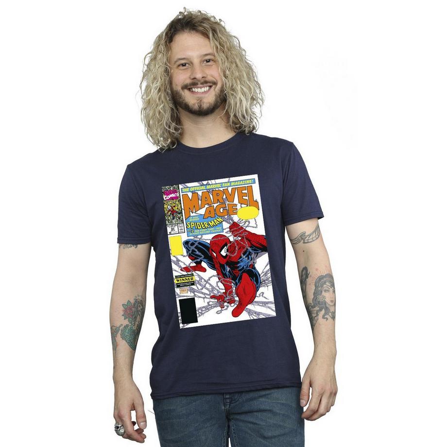 MARVEL Age Spider-Man Comic Cover Bedrucktes T-Shirt  