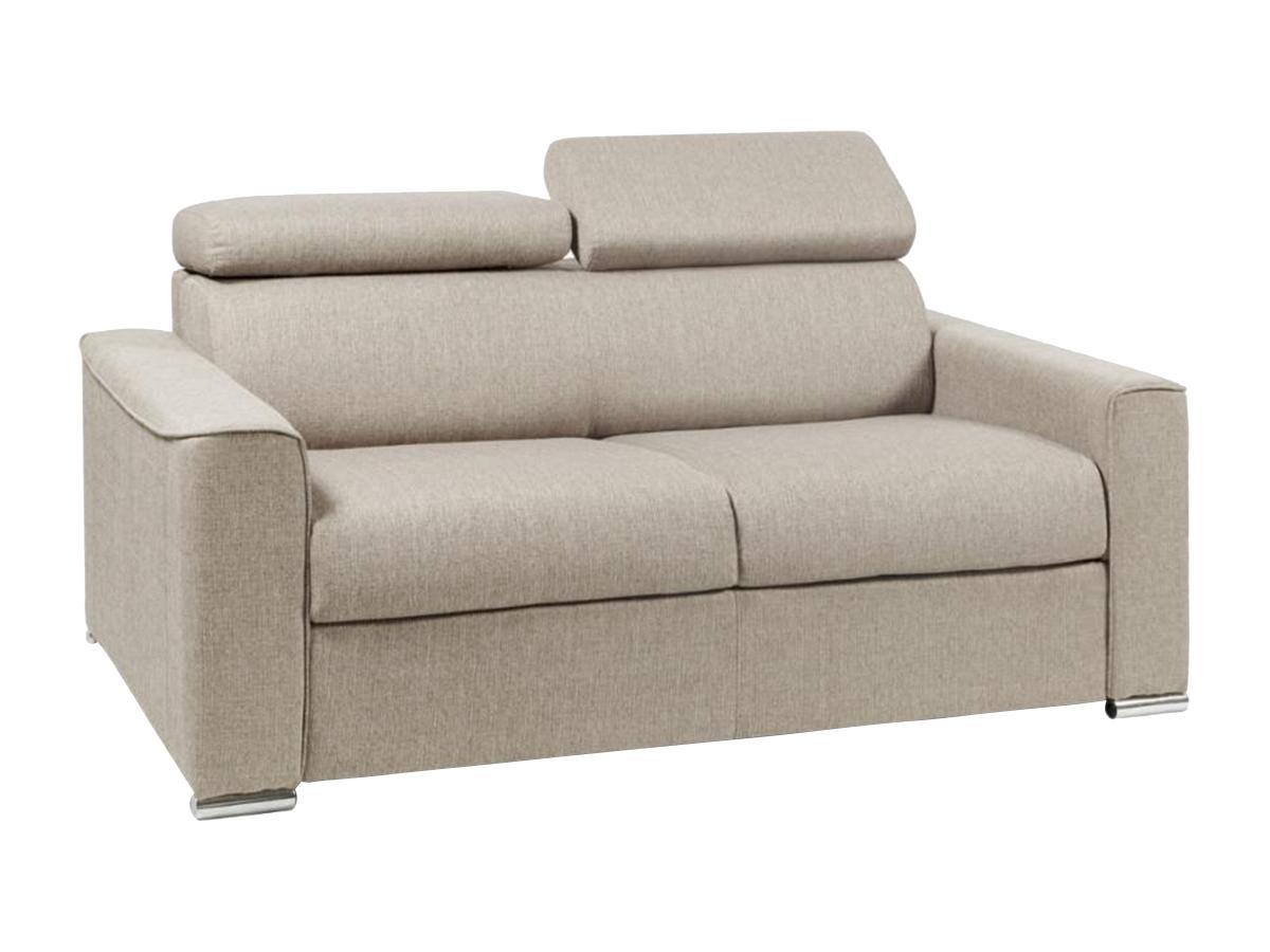 LINEA SOFA Canapé 2 places conible express en tissu VIZIR couchage Matelas  
