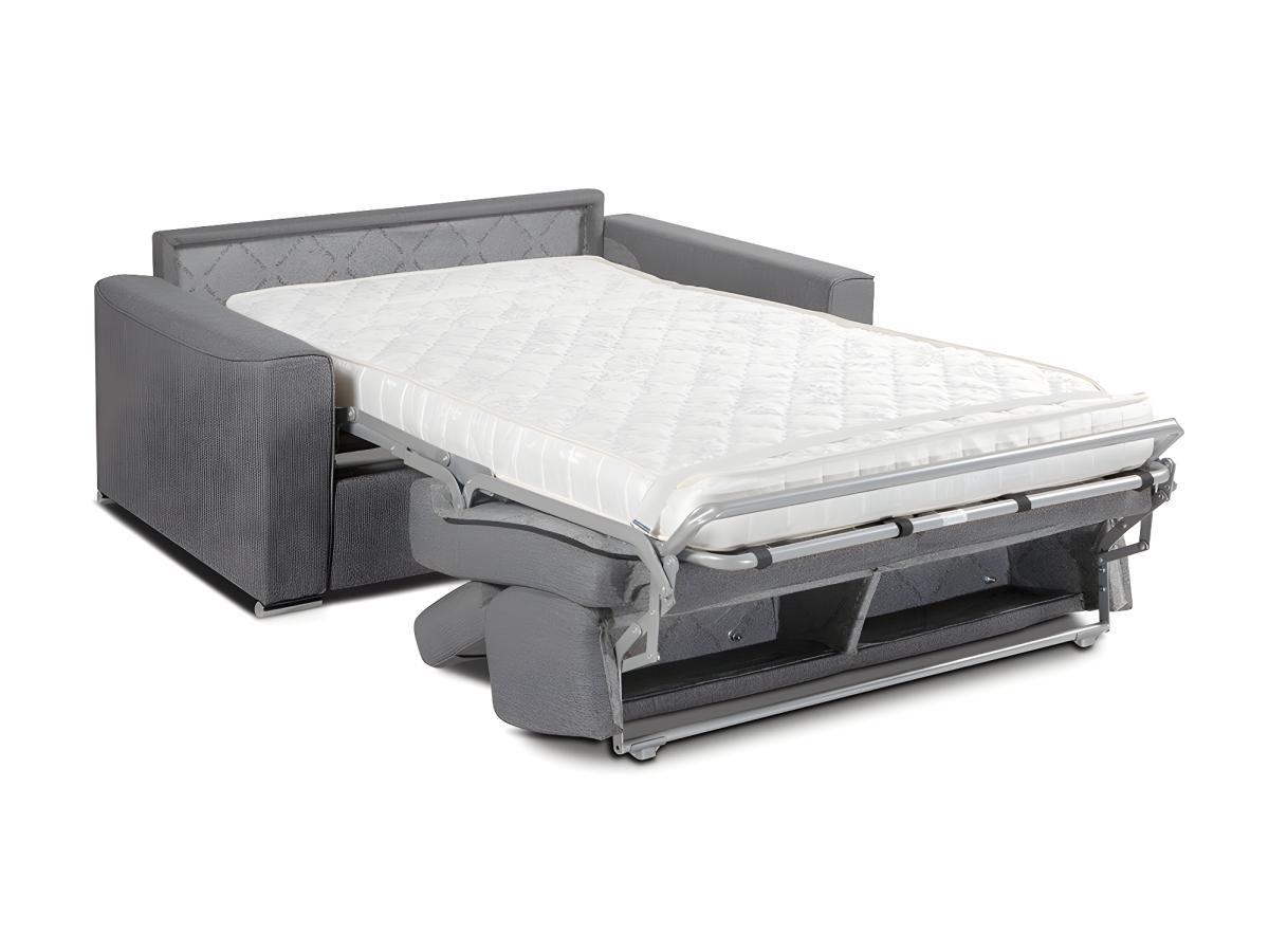 LINEA SOFA Canapé 2 places conible express en tissu VIZIR couchage Matelas  